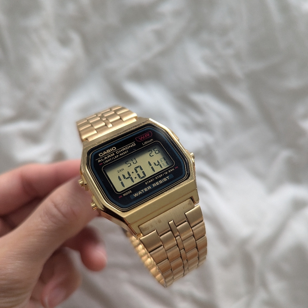 G-Shock Casio Vintage A159WGEA-1VT Gold One Size